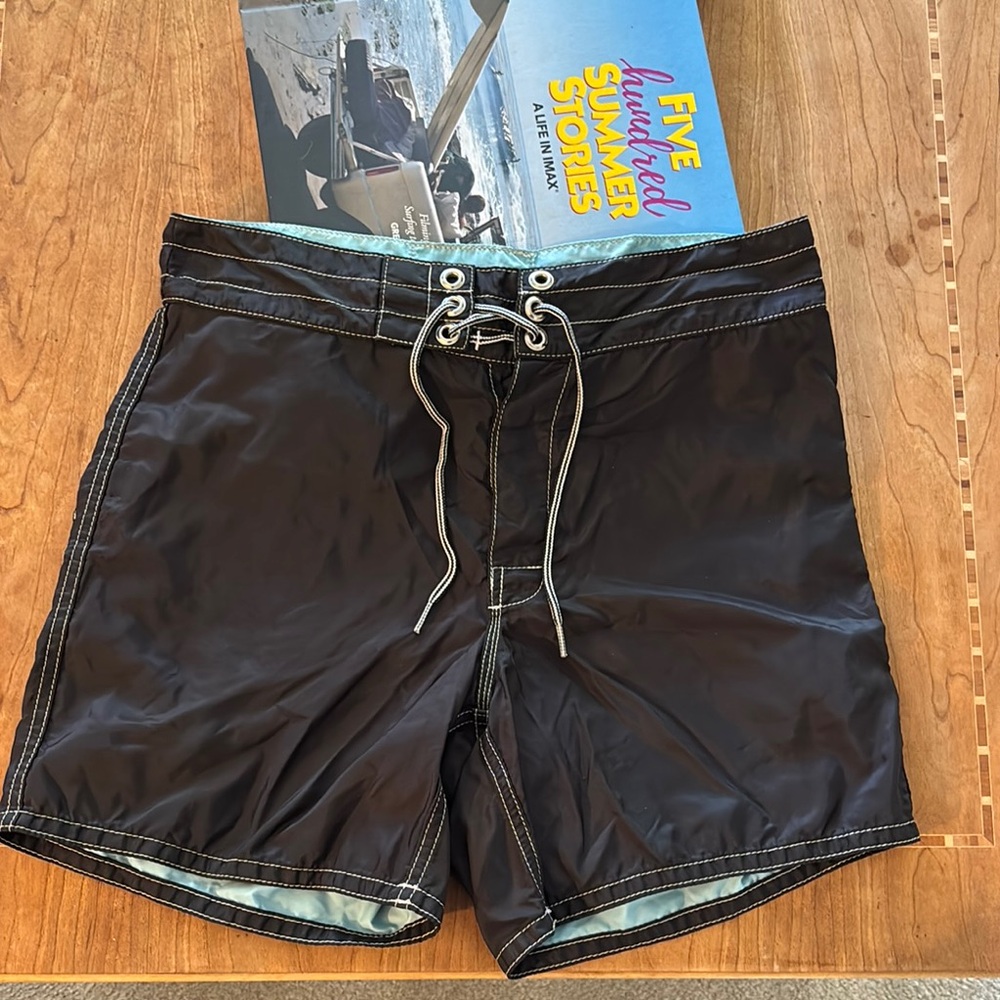 Birdwell Black Board Shorts Classic Swimwear